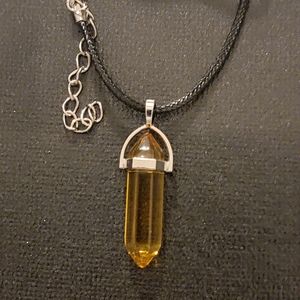 Gilden topaz chakra necklace